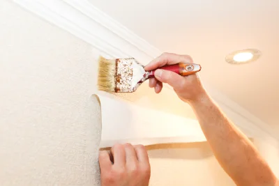 Pose de papier peint à Frozes — revêtements muraux et toiles de verre